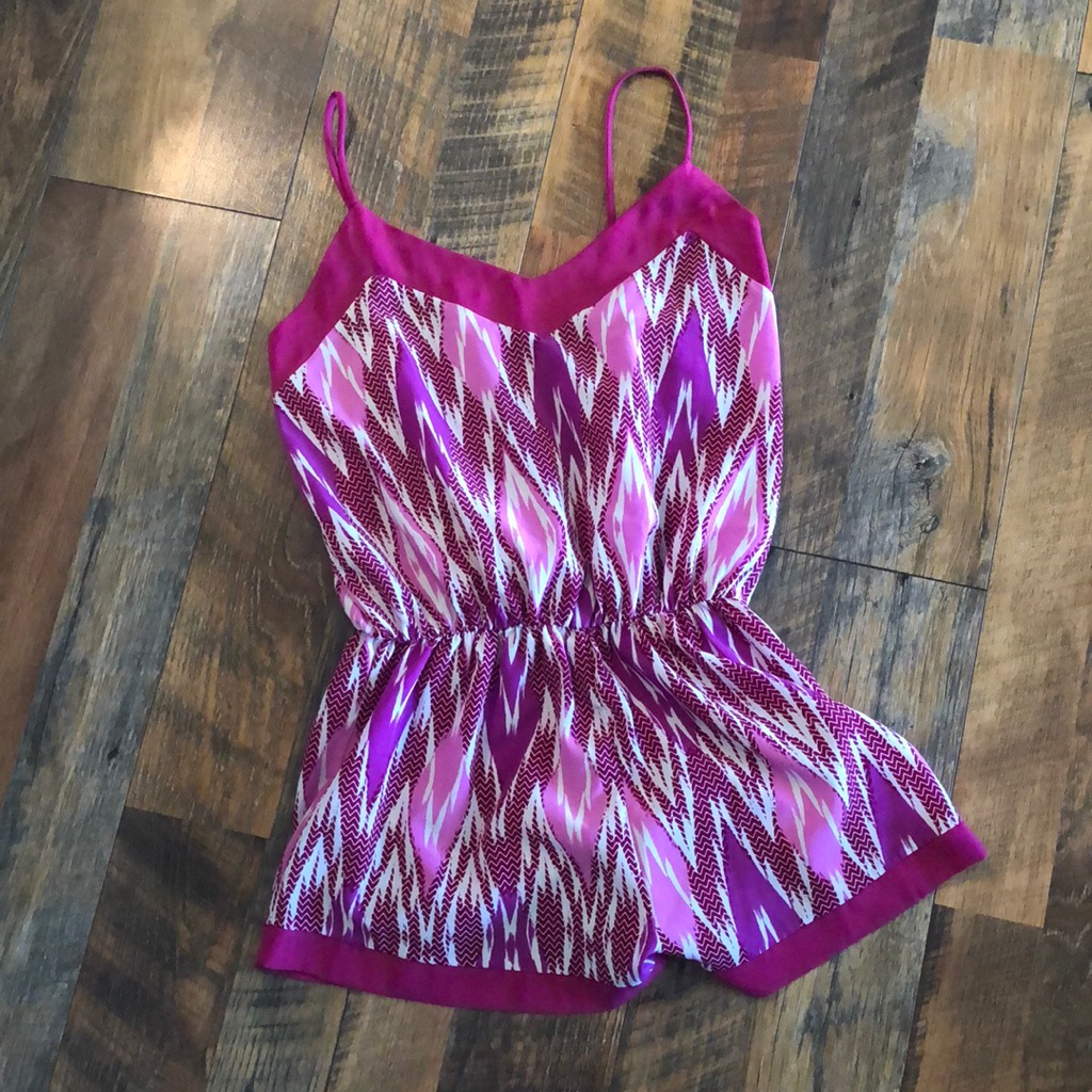Pink Pattern Romper